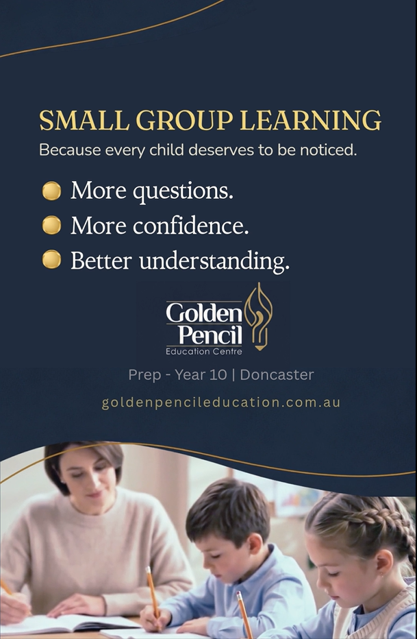 Golden Pencil small group learning promotional social media content