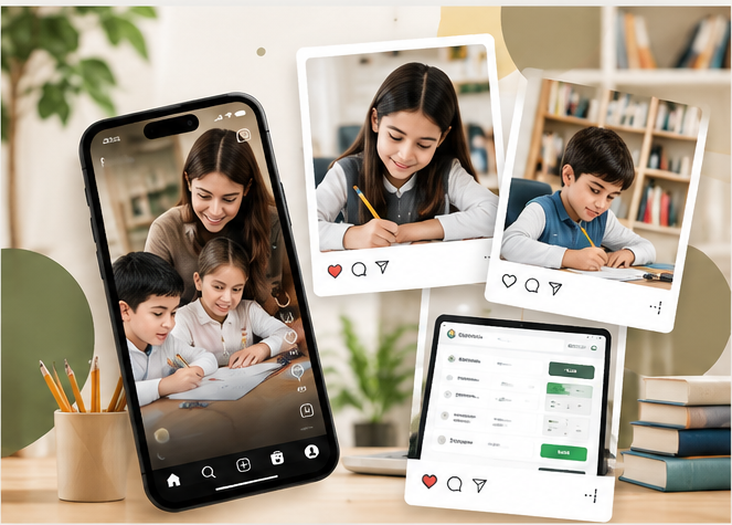 Golden Pencil Education social media management project
