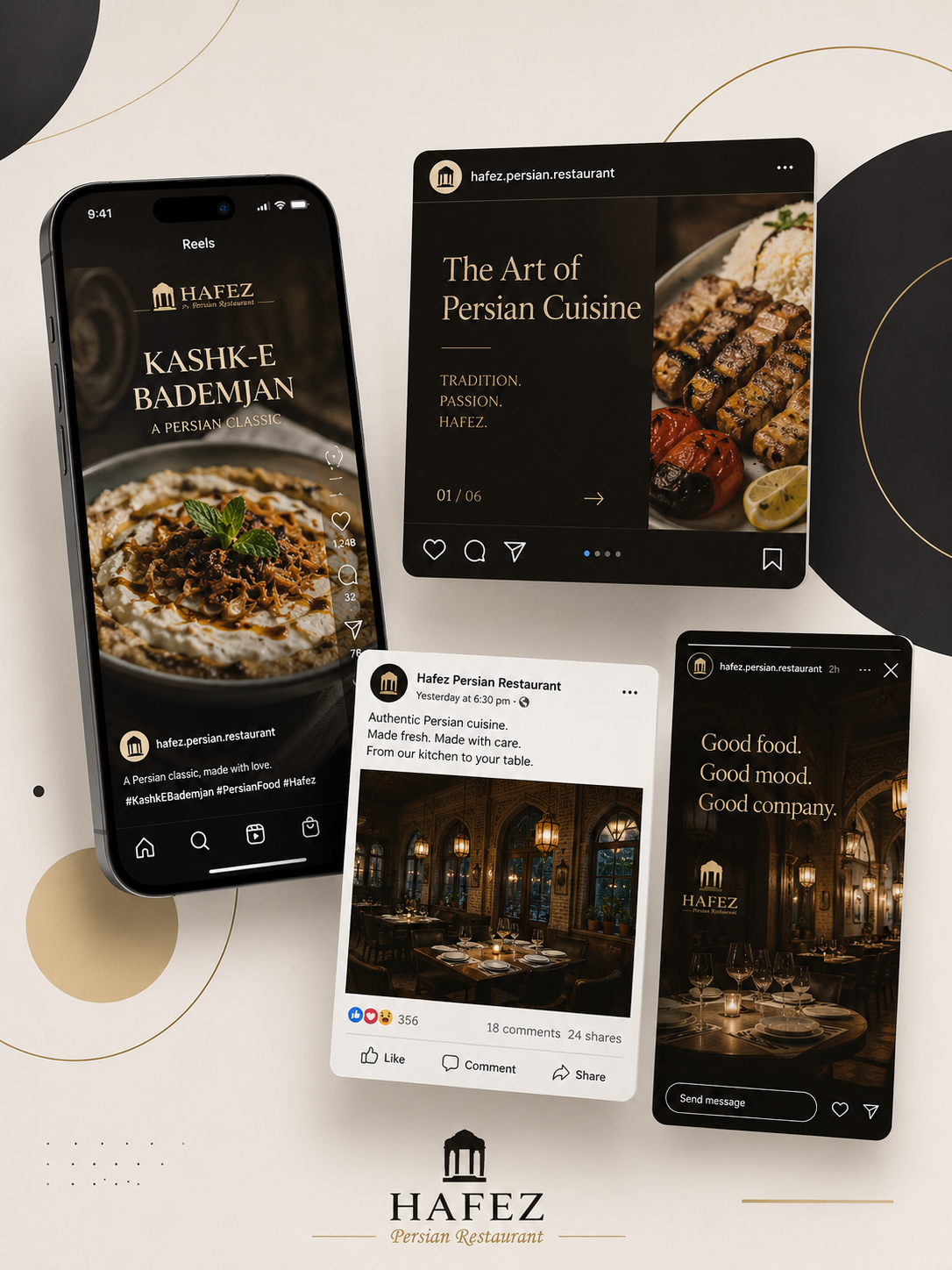 Hafez Persian Restaurant content and reels