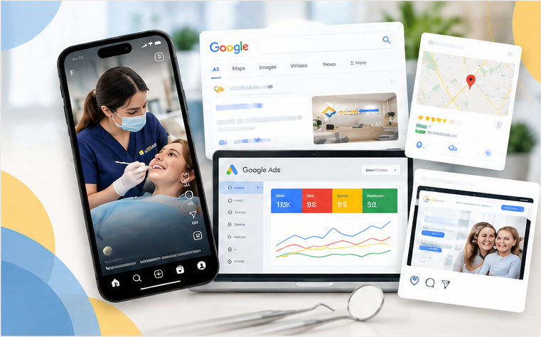 Lincoln Dental Google Ads and search visibility project