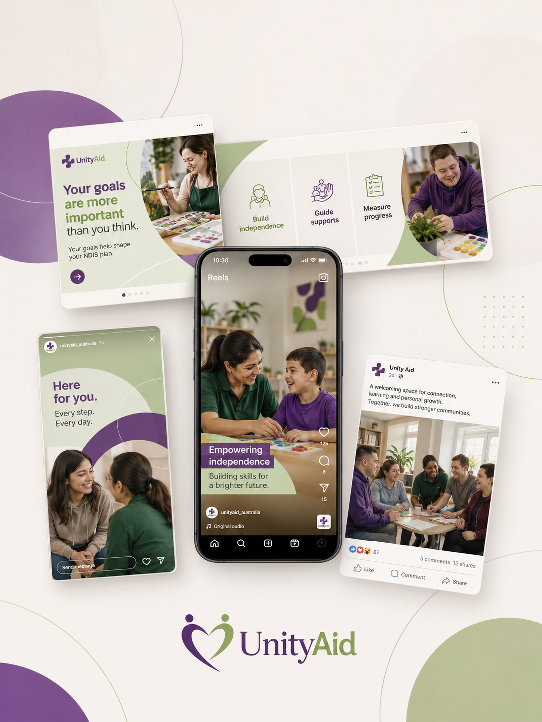 Unity Aid social media and campaign work